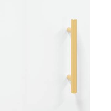 Stylish Highboard High Gloss White | 69.5x34x180 cm