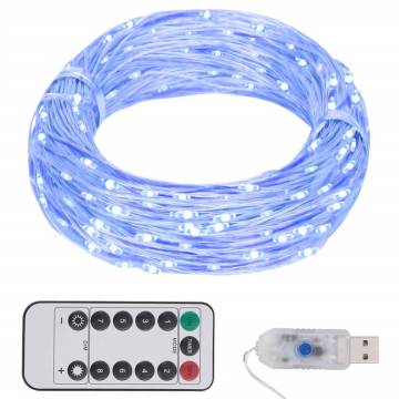 150 LED Blue String Lights - 15m Decorative Lighting