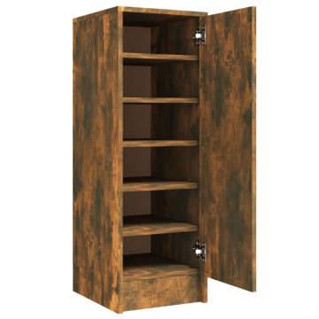 Shoe Cabinet Smoked Oak - Stylish Storage Solution | HipoMarket