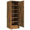 Shoe Cabinet Smoked Oak - Stylish Storage Solution | HipoMarket