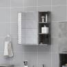 Bathroom Mirror Cabinet Concrete Grey 62.5x20.5x64 cm Engineered Wood Colour concrete grey Quantity in Package 1 