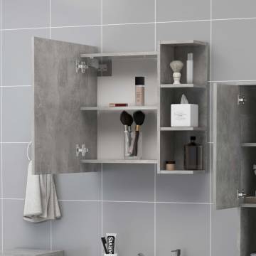 Bathroom Mirror Cabinet Concrete Grey - Stylish & Functional