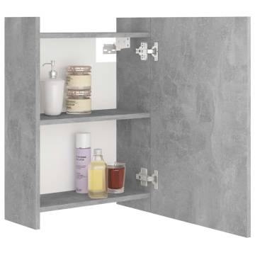 Bathroom Mirror Cabinet Concrete Grey - Stylish & Functional