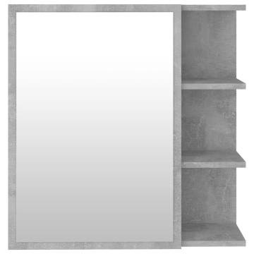 Bathroom Mirror Cabinet Concrete Grey - Stylish & Functional