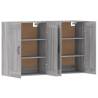 Wall Mounted Cabinets 2 pcs Grey Sonoma Engineered Wood