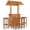 5 Piece Garden Bar Set - Elegant Solid Wood Acacia