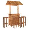 5 Piece Garden Bar Set - Elegant Solid Wood Acacia