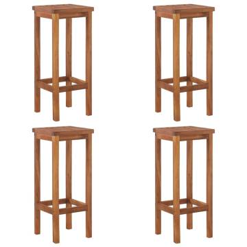 5 Piece Garden Bar Set - Elegant Solid Wood Acacia