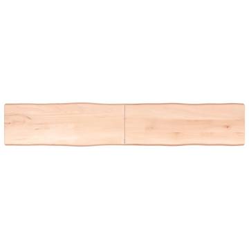 Solid Wood Live Edge Table Top - 220x40x(2-6) cm | HipoMarket