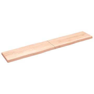 Solid Wood Live Edge Table Top - 220x40x(2-6) cm | HipoMarket