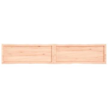 Solid Wood Live Edge Table Top - 220x40x(2-6) cm | HipoMarket