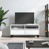 TV Cabinet White 100x34.5x44.5 cm Engineered Wood Colour white Quantity in Package 1 