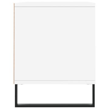 Stylish White TV Cabinet - 100x34.5 cm Engineered Wood