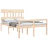 Solid Wood Bed Frame with Headboard 120x200 cm - Hipomarket