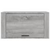 Wall-mounted Shoe Cabinet Grey Sonoma - Stylish Storage Solution