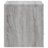 Wall-mounted Shoe Cabinet Grey Sonoma - Stylish Storage Solution