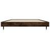 Smoked Oak Bed Frame 100x200 cm - Durable & Stylish Design