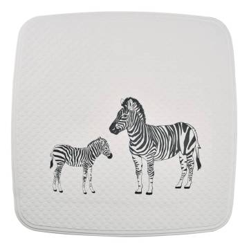 RIDDER Zebra Shower Mat 54x54 cm | Non-Slip & Safe