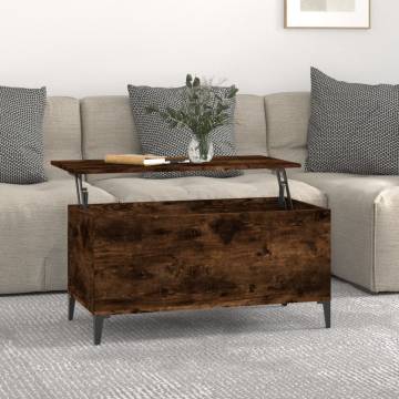 Coffee Table Smoked Oak 90x44.5x45 cm - Stylish & Functional