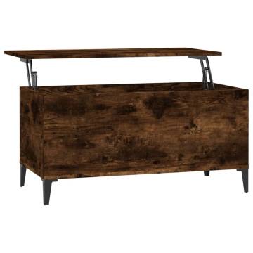 Coffee Table Smoked Oak 90x44.5x45 cm - Stylish & Functional