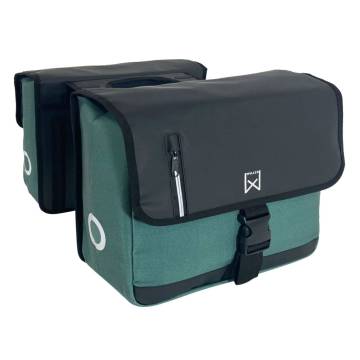 Willex Business Panniers 30L Canvas - Green & Black | Hipomarket