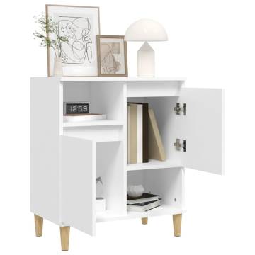 Stylish White Sideboard 60x35x70 cm | Durable Engineered Wood