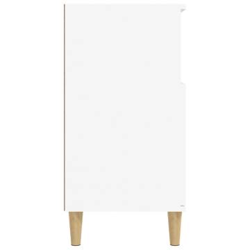 Stylish White Sideboard 60x35x70 cm | Durable Engineered Wood