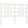 Solid Wood Pine Bed Headboard - White 156x4x100 cm | HipoMarket