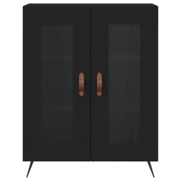 Elegant Highboard Black - 69.5x34x180 cm Engineered Wood