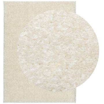 Rug ISTAN High Pile Shiny Look Cream 200x280 cm - Hipomarket