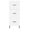 Elegant Highboard White - 34.5x34x180 cm Engineered Wood