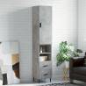 Highboard Concrete Grey 34.5x34x180 cm Engineered Wood Colour concrete grey Quantity in Package 1 Model 2 drawers 2 shelves 