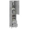 Concrete Grey Highboard - Stylish Storage Solution | HiPO Market