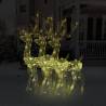 Acrylic Reindeer Christmas Decorations 3 pcs 120 cm Warm White Colour warm white Size 70 x 41 x 120 cm Quantity in Package 3 Number of LEDs 1 