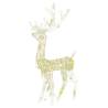 Acrylic Reindeer Christmas Decorations - 3 pcs, Warm White