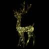 Acrylic Reindeer Christmas Decorations - 3 pcs, Warm White