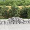 Arched Gabion Baskets 3 pcs 300x50x40/60 cm Galvanised Iron Size 300 x 50 x 40/60 cm Quantity in Package 3 