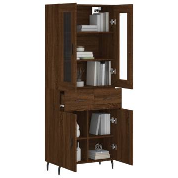 Elegant Highboard Brown Oak - Durable & Stylish Storage Solutions