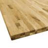 Solid Oak Wood Table Top - 80x80 cm | Hipo Market