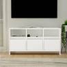 TV Cabinet White 102x37.5x52.5 cm Engineered Wood Colour white Quantity in Package 1 