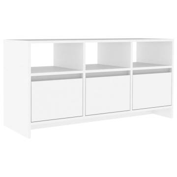 Stylish White TV Cabinet - 102x37.5x52.5 cm | Hipo Market