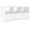 Stylish White TV Cabinet - 102x37.5x52.5 cm | Hipo Market