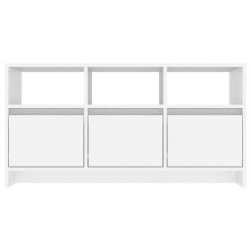 Stylish White TV Cabinet - 102x37.5x52.5 cm | Hipo Market