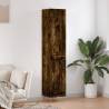 Highboard Smoked Oak 34.5x34x180 cm Engineered Wood Colour smoked oak Quantity in Package 1 Model 1 wood door 