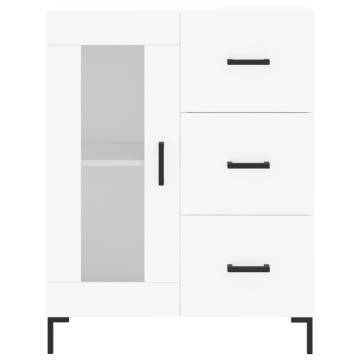 Stylish Highboard White - 69.5x34x180 cm Engineered Wood