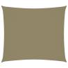 Sunshade Sail Oxford Fabric Rectangular 2.5x3 m Beige Colour beige Size 2.5 x 3 m Quantity in Package 1 