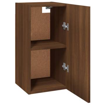 Stylish Brown Oak TV Cabinets - 2 Pcs - Modern Design