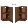 Stylish Brown Oak TV Cabinets - 2 Pcs - Modern Design