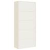 White File Cabinet 90x40x200 cm - Durable Steel Storage Solution