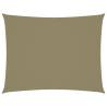 Sunshade Sail Oxford Fabric Rectangular 5x7 m Beige Colour beige Size 5 x 7 m Quantity in Package 1 